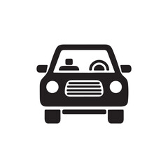 car silhouette vector, icon