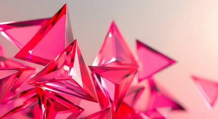 Pink Glass Scales, Scale, Tile, Light Refracting Crystal Art, Elegant Reflection
