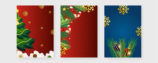 Colorful Vector Illustration Christmas Season Celebration 3d Poster Greeting Card With Element. For Background, Banner, Pamphlet, Certificate and Presentation