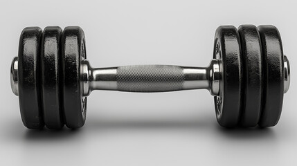 Fototapeta premium dumbbell on white background