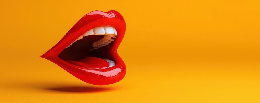 voice concept. Perfect pronunciation tool, dynamic app with speech clarity visuals, 3D illustration