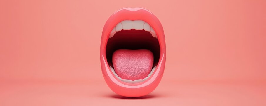 voice concept. Perfect pronunciation tool, dynamic app with speech clarity visuals, 3D illustration