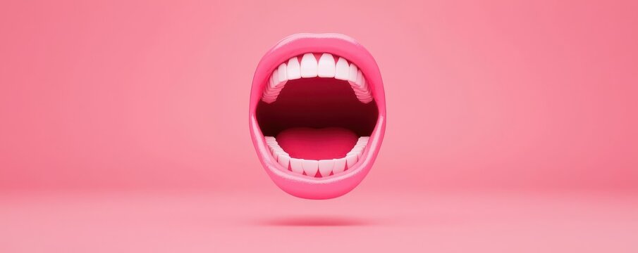 voice concept. Perfect pronunciation tool, dynamic app with speech clarity visuals, 3D illustration