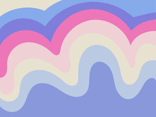 hand-draw minimal geometric wave style background design