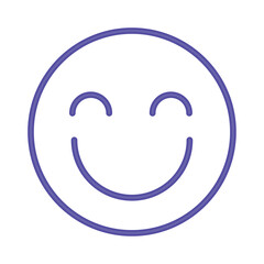 neon emoji happy face light