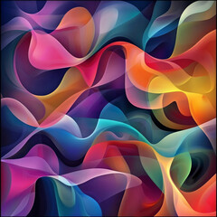 Obraz premium 3D abstract background with paper cut shapes