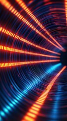 Obraz premium Visualizing secure communication in technology-driven environments