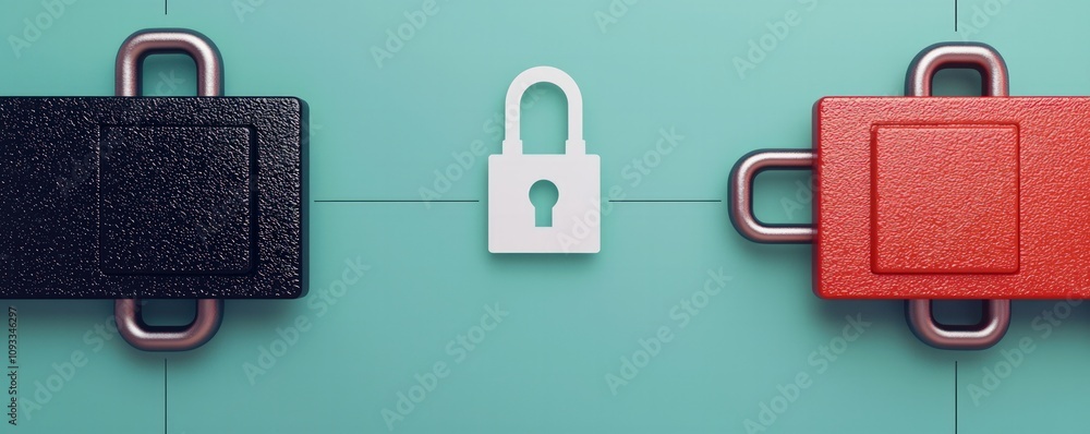 Poster protecting data privacy technology solutions modern offices digital content secure environment innov