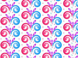 Abstract geometric hand-made vintage art background pattern