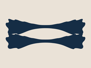 Abstract geometric artistic shape flat design