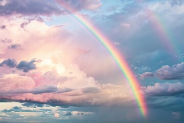 Pastel rainbow hues blended into a seamless gradient, peaceful, serene, multicolor, calming, rainbow
