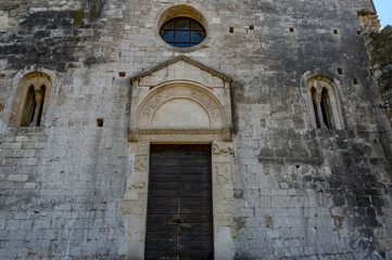 Isola del Gran Sasso. Teramo. The church of San Giovanni ad Insulam