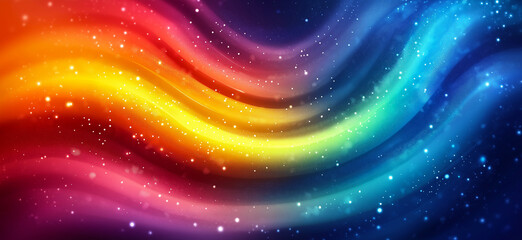 Obraz premium Rainbow swirl background. Rainbow trippy psychedelic wallpaper