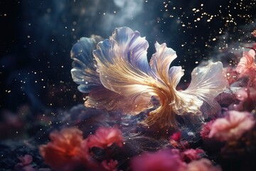 Immerse Yourself in the Captivating Time Lapse Photography of Shimmering Sparkles Where Ethereal Beauty Dances Across the Screen