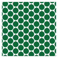 Green and White Circular Geometric Pattern for Christmas