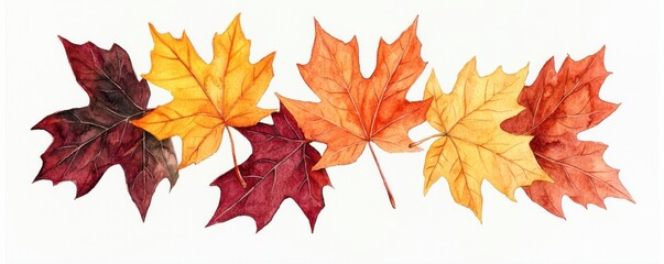 Thanksgiving, A vibrant arrangement of autumn leaves in shades of red, orange, and yellow, showcasing the beauty of fall foliage.