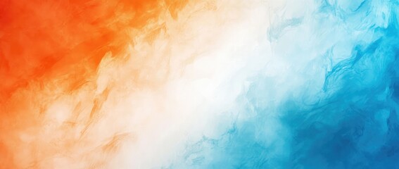 Fototapeta premium Abstract Gradient Background with Soft Orange and Blue, Grainy Texture, Flat Lay Style for Modern Banners or Presentations