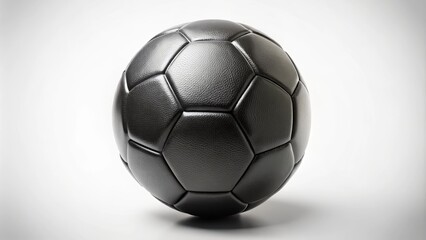 Fototapeta premium Realistic 3D Mockup of a Soccer Ball Featuring a Leather Texture with a Clean White Background Ideal for Sports-Themed Designs and Marketing Projects