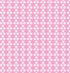 Simple colorful polka dots on a white background. Vector seamless pattern.