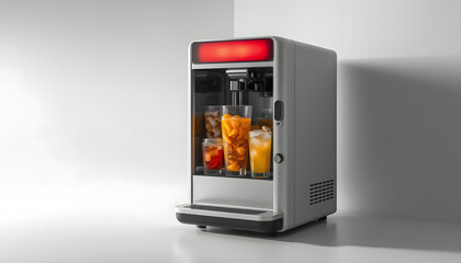 Drinks Machine isolated with white highlights, png