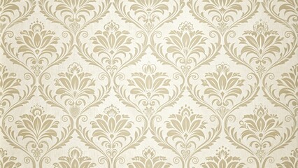 Damask seamless wallpaper background, refined design, luxurious fabric texture