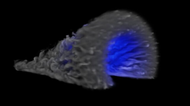 Magic teleportation portal  on gorund with blue light effetct 4k footage animation