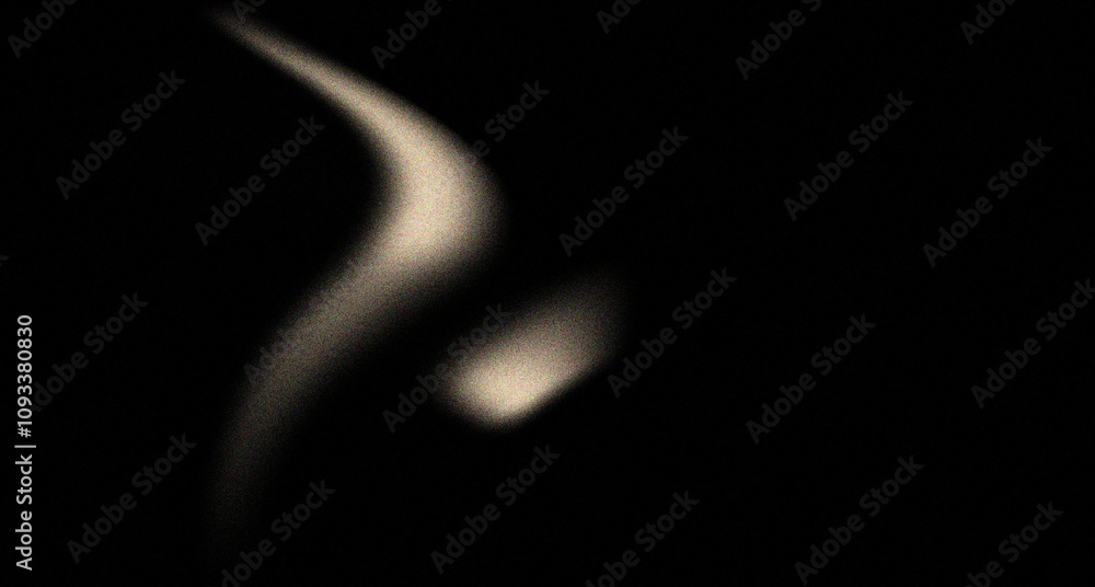 Poster golden black grainy gradient background glowing color wave on dark backdrop, noise texture banner he