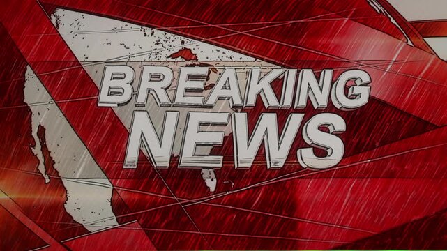 Hand Drawn Sketched Breaking News Intro Graphic