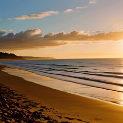 Obraz premium sunset at the beach