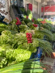 vegetables on market, turkish bazaar