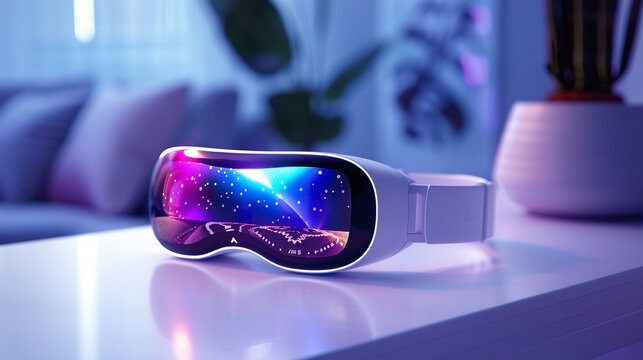 A wearable health monitor that tracks vitals and gives real-time insights on a sleek display, showing the integration of AI into personal healthcare management.