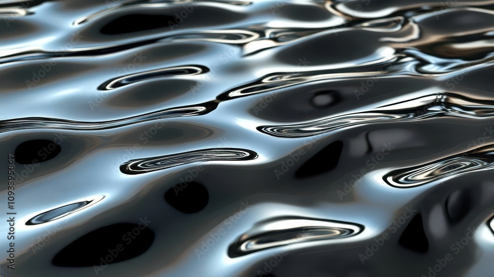 Poster close-up of shimmering water surface reflecting light in a mesmerizing pattern.