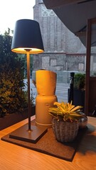 lamp on the bed