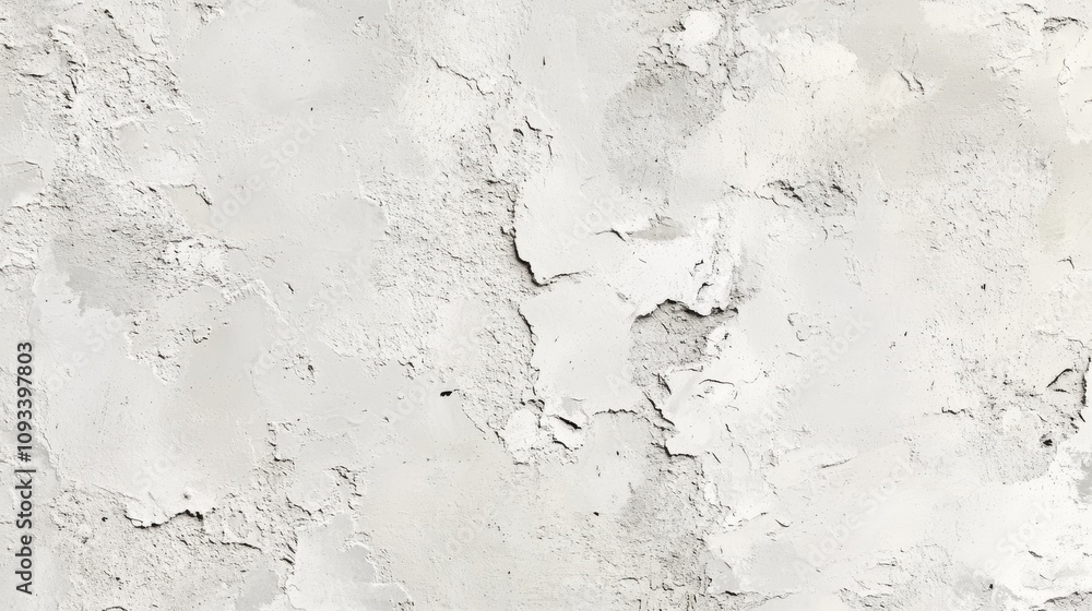 Poster textured white plaster wall with abstract patterns and subtle variations in tone.