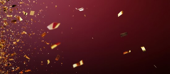 Golden Confetti Celebration: A Festive Burst of Joy