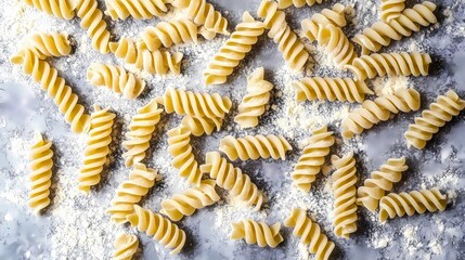 Naklejka premium Seamless pasta background texture perfect for culinary and food designs