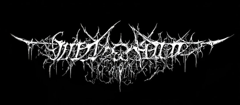The Darkened Void: A Black Metal Band Logo Design