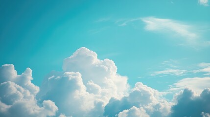 Heart-shaped cloud floating in a bright blue sky, evoking a serene and dreamy ambiance that highlights romance and tranquility in nature.