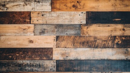 Rustic wooden backdrop with a textured design showcasing various wood tones, providing ample space for customization and text placement.