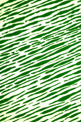 Thick Ink Pen Green Lines on White Background Zebra Skin Barcode Shapes