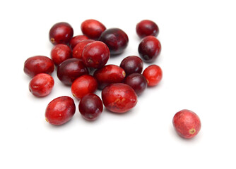 Cranberry isolated on white background