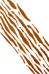 Thick Ink Pen Brown Lines on White Background Zebra Skin Barcode Shapes