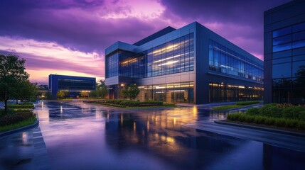 Obraz premium The Modern Corporate Office Building