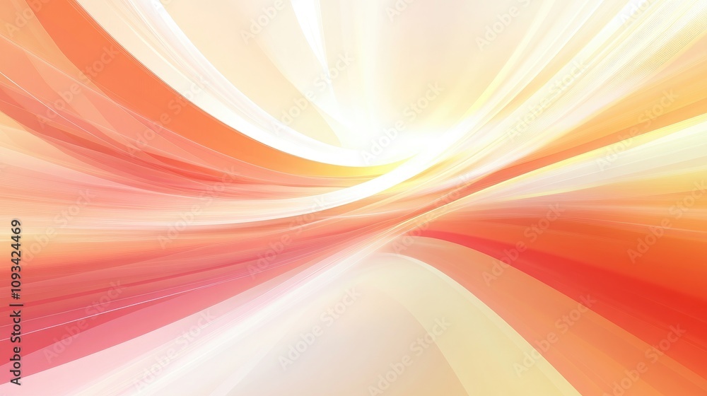 Aufkleber vibrant abstract background with dynamic high-speed lines and soft gradients in warm hues of orange 