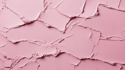 Obraz premium Textured pink plaster surface showcasing vivid layers and depth, ideal for design and decor projects.