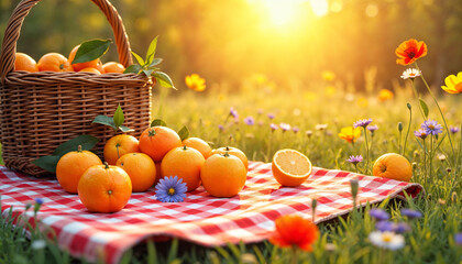 pumpkins in a basket