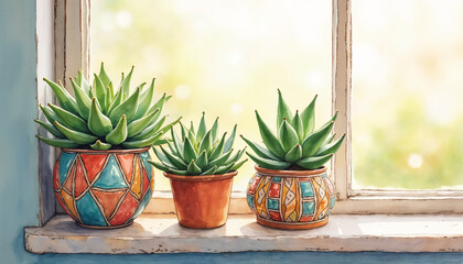 cactus in a pot on a wooden table