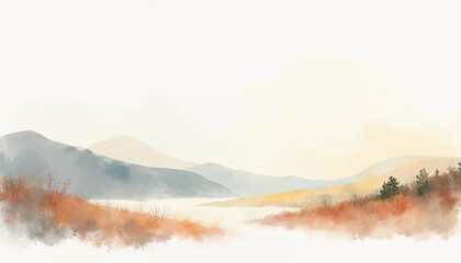 landscape in the morning