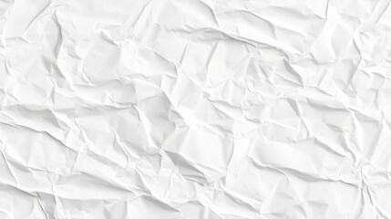 Obraz premium Textured white crumpled paper background with soft shadows, creating a subtle yet dynamic visual appeal.