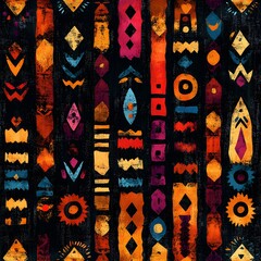 Vibrant geometric patterns abstract art digital design creative space close-up view colorful aesthetic for visual inspiration